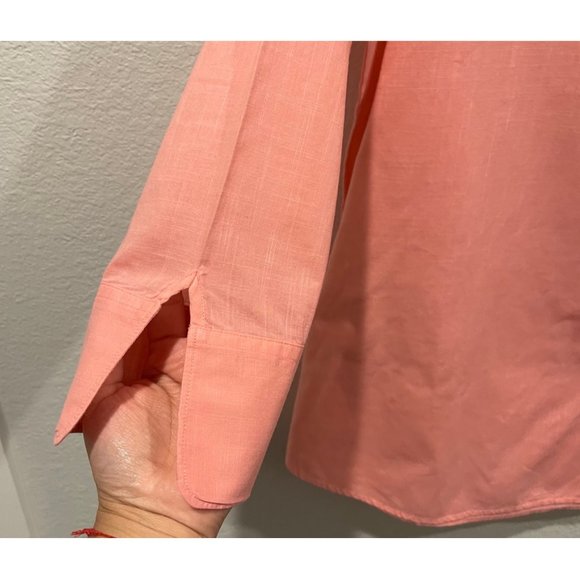 VINEYARD VINES 3/4 Sleeve Tunic Tangerine Blouse - Picture 4 of 5